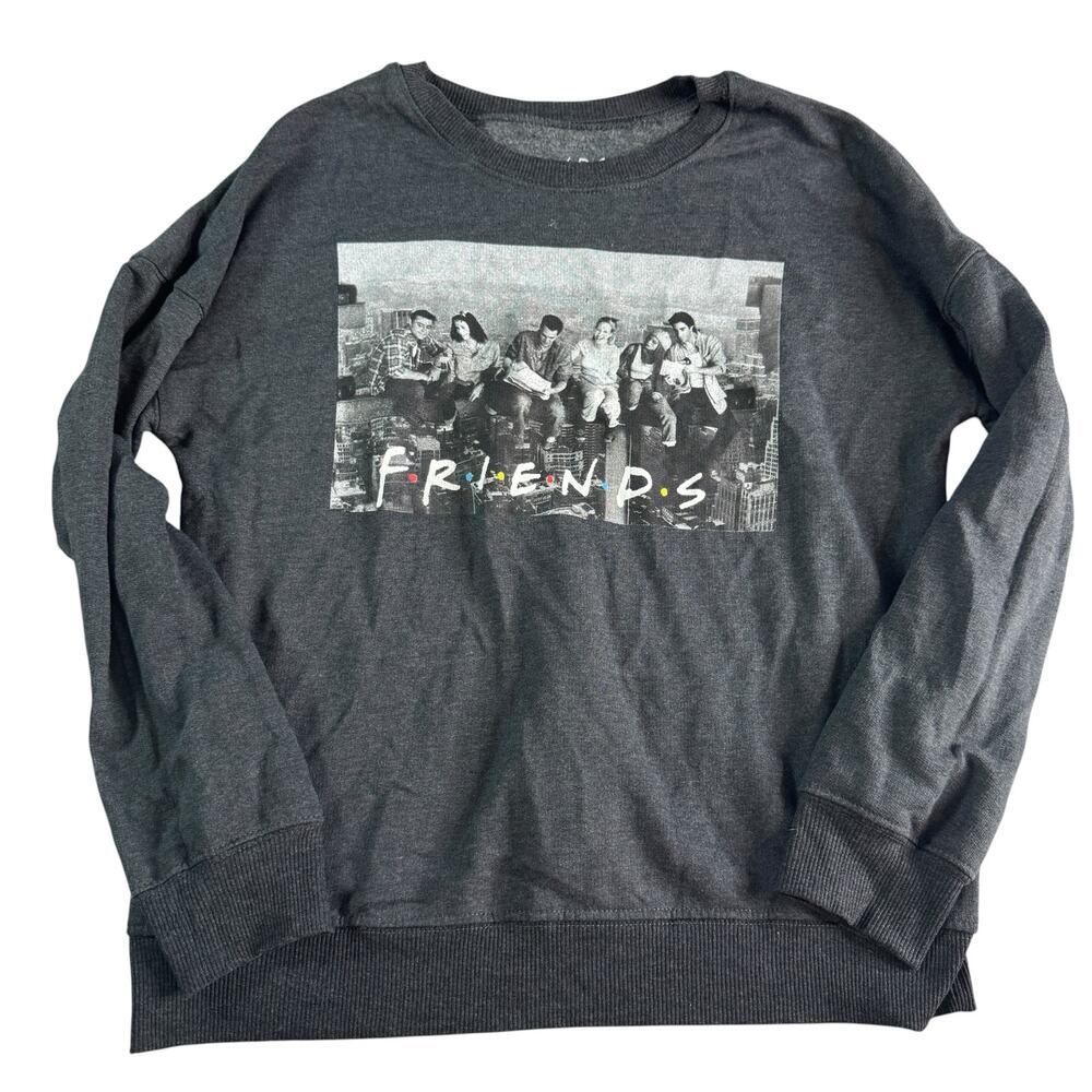 Friends TV Show Sweatshirt Small Gray Graphic Crewneck Warner Bros